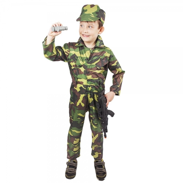 Dětský kostým voják Woodland (L)