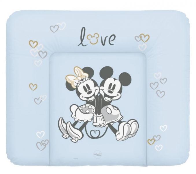 Ceba Baby Přebalovací podložka měkká velká 85x72cm Disney Minnie & Mickey, modrá
