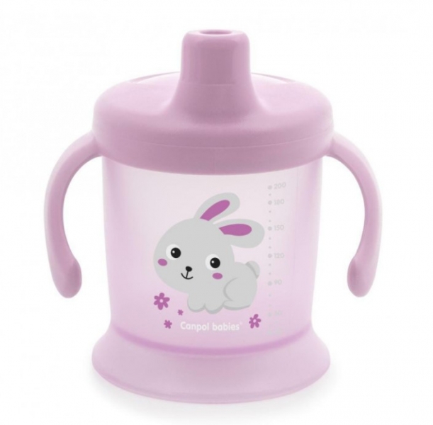 Canpol Babies Nevylévací hrníček BUNNY & COMPANY Králiček, růžový
