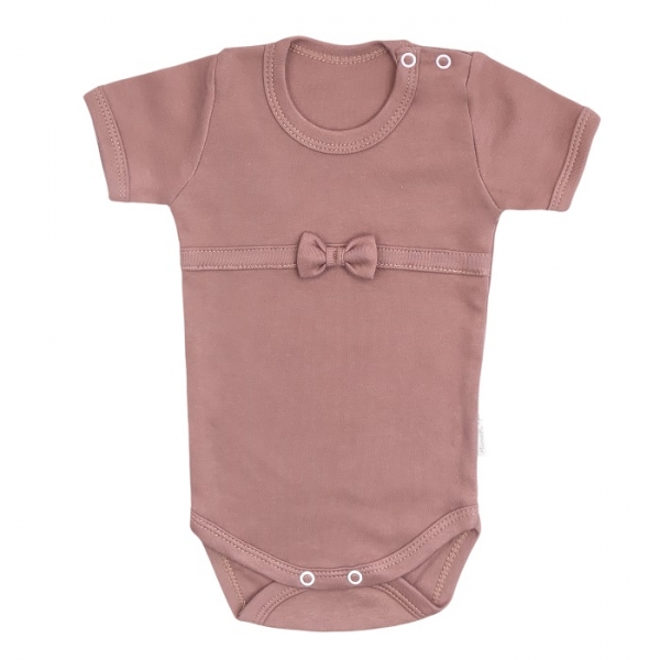 Mamatti Kojenecké body kr. rukáv, Happy - fialová, vel. 80, Velikost: 80 (9-12m)