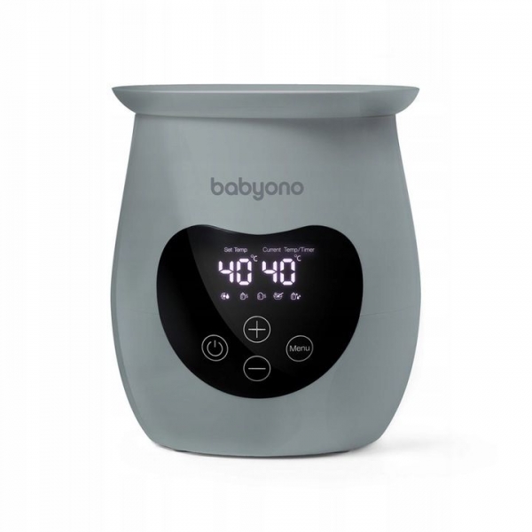 BabyOno Elektronický ohřívač a sterilizátor HONEY NATURAL, šedý