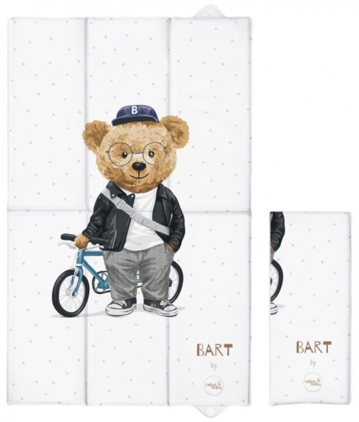 Ceba Baby Cestovní přebalovací podložka Fluffy Puffy Bart, 50 x 80 cm