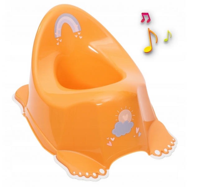 Tega Baby Nočník s protiskluzovou funkcí a melodií Eco Duha - hořčicový