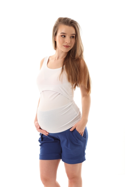 Gregx Těhotenské kraťasy DURO - tm. modré, vel. M, Velikost: M (38)