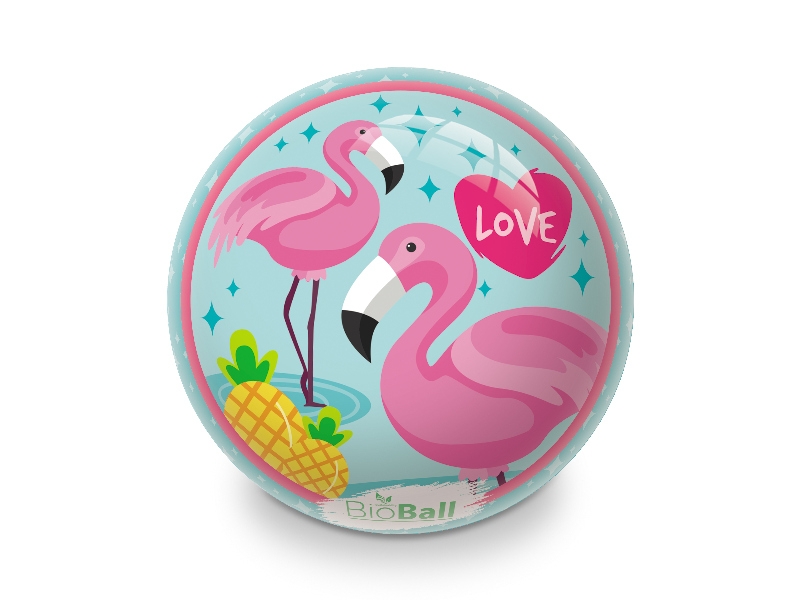 Míč nafouknutý plameňák 23 cm BIO BALL