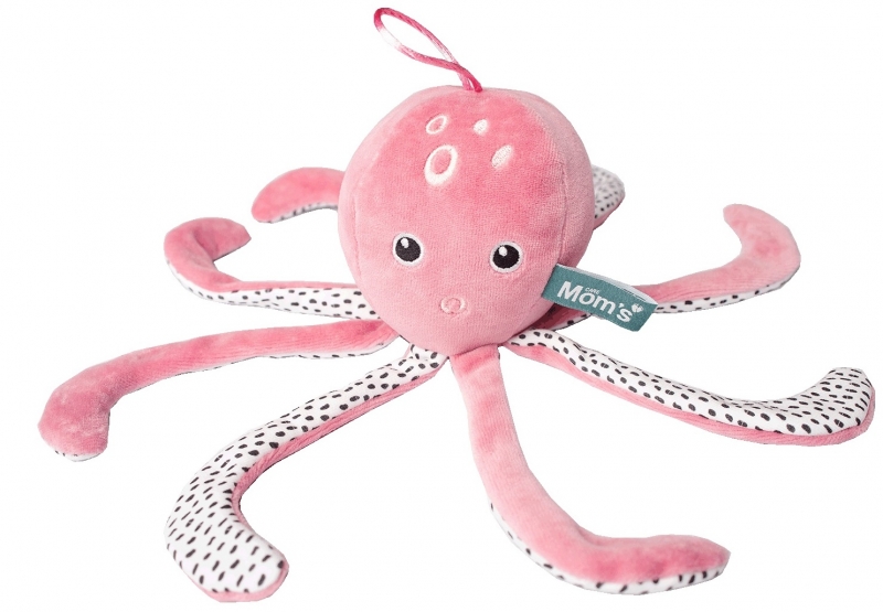 Hencz Toys Šumicí mazlík Chobotnice - velvet  růžová