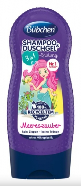 Bübchen dětský šampón a sprchový gel 3v1 Mořská panna - 230ml