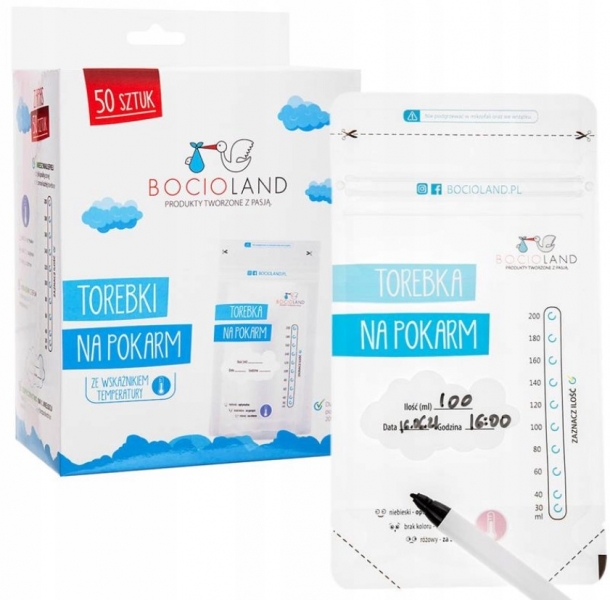 BocioLand Sáčky na mléko 200 ml - 50 ks