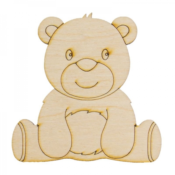 Baby Nellys Dřevěná dekorace/výřez Medvídek
