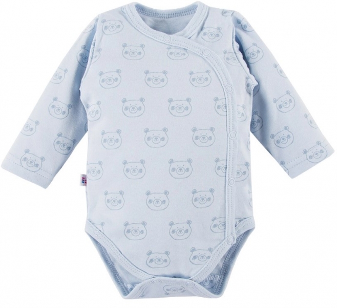 EEVI Kojeneké body dl. rukáv, zapínání bokem Big Bear, modré