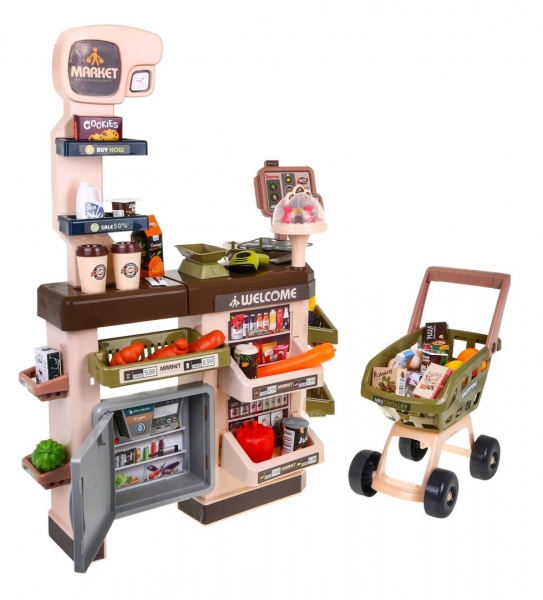Tulimi Dětský Supermarket - obchod s nákupním vozíkem