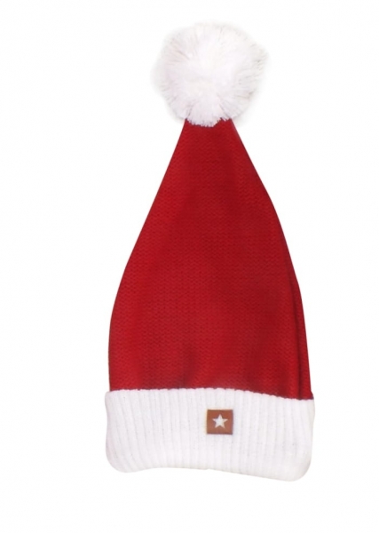 Z&Z Vánoční pletená čepice Baby Santa, červená, vel. UNI, Velikost: univerzální