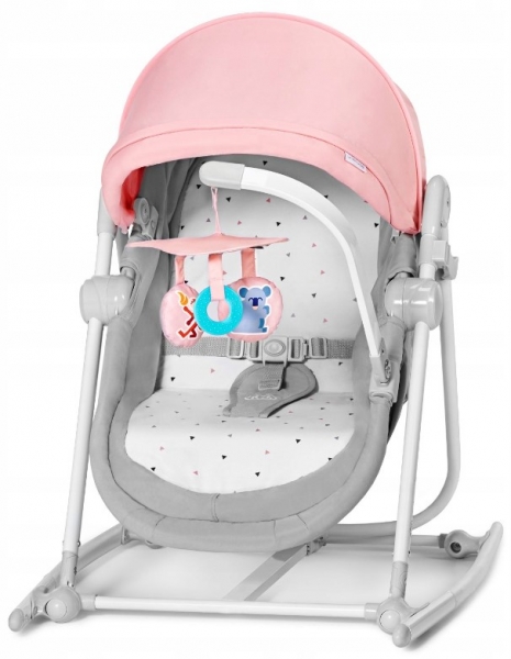 Kinderkraft Kolébková houpačka UNIMO 5 v 1, růžová