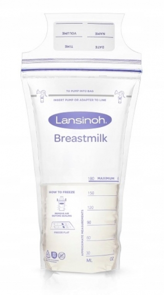 Sáčky na skladování mateřského mléka Lansinoh, 180 ml - 25 ks