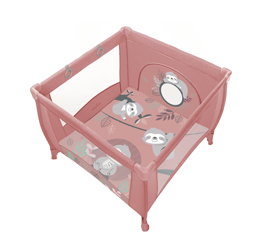 Baby Design Skládací ohrádka Play Up - růžová