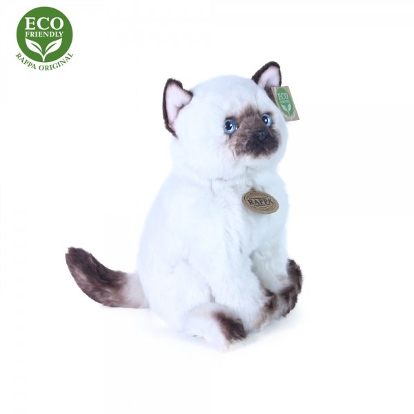 Plyšová kočka ragdoll sedící 25 cm ECO-FRIENDLY