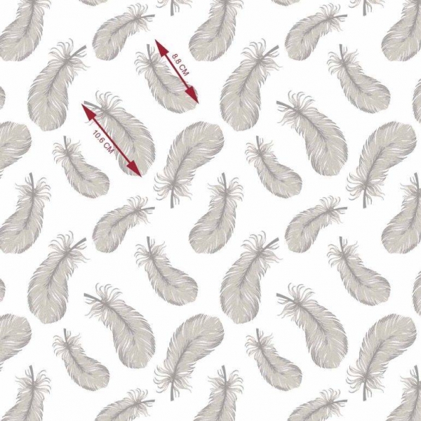 Kvalitní bavlněná plenka Baby Nellys Tetra Premium, 70x80 cm - Pírka, béžové