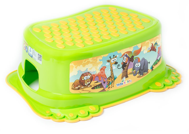 Stolička, schůdek s protiskluzovou funkcí - Safari Tega Baby, zelená