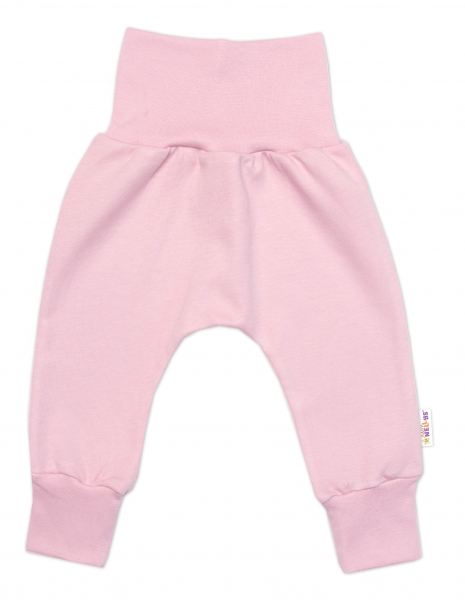 Tepláčky - Baggy, bavlna Space Bear, Baby Nellys - pudrové, vel. 74
