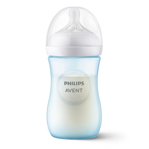 Kojenecká láhev Natural Avent, Response, 260 ml, modrá
