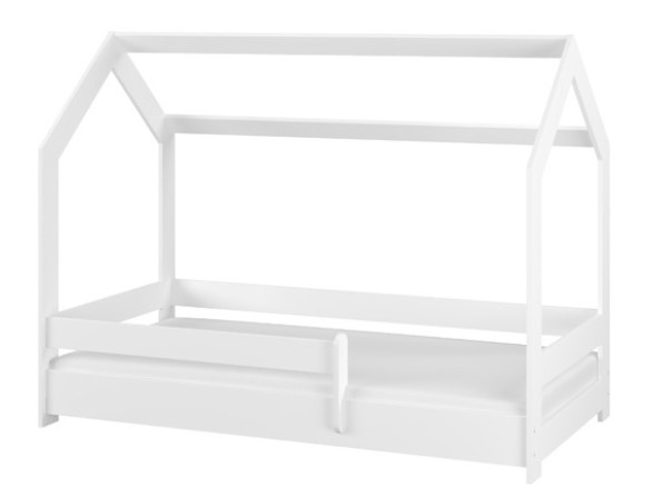 Dětská postel BabyBoo Domeček, 160 x 80 cm  - bílá