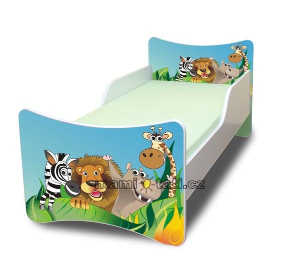 Dětská postel se zábranou Zoo