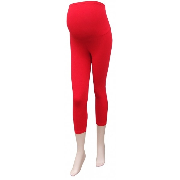 Gregx Těhotenské legíny 3/4 délka - červená, Velikost: XXXL (46)