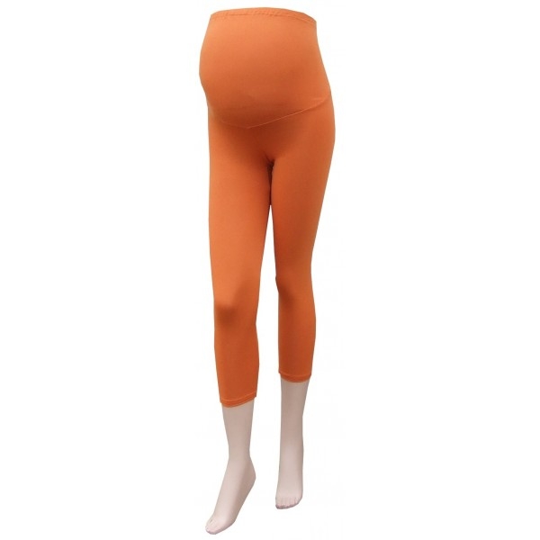 Gregx Těhotenské legíny 3/4 délka - oranžová, Velikost: XL/XXL