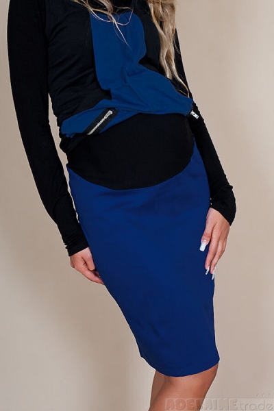 Be MaaMaa Těhotenské sukně Melanie - modrá