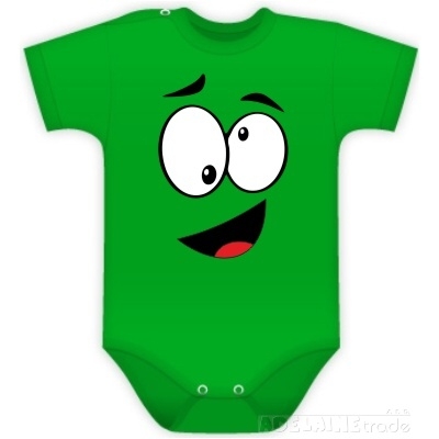 DEJNA Body kr. rukáv s Tváří - zelené