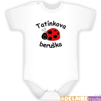Baby Dejna Body kr. rukáv  Kolekce Beruška - Tatínkova beruška