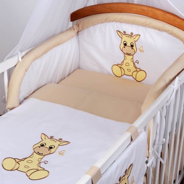 Luxusní povlečení Baby Dreams - SAFARI - ŽIRAFA - vzor: SAFARI ŽIRAFA Béžové, rozměr: 135x100, 2D