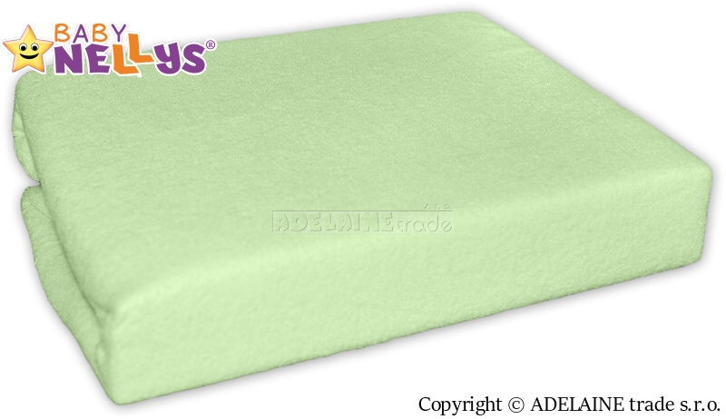 Baby Nellys Nepromokavé prostěradlo 120x60cm - zelené, Velikost: 120x60