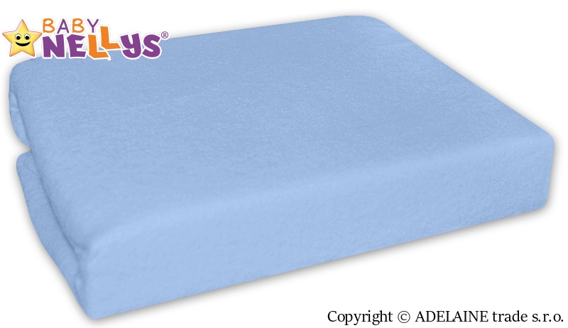 Baby Nellys Nepromokavé prostěradlo 120x60cm - sv. modrá, Velikost: 120x60