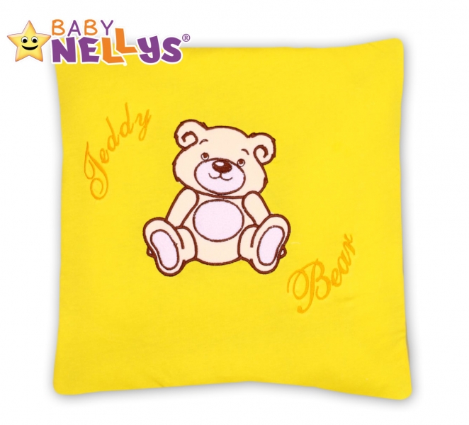 Polštářek 40x40 Teddy Bear - žlutý