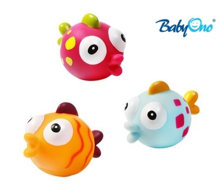 Baby Ono Veselé hračky do vody RYBKY - 3m+ - nr. kat. 531 - RYBKY - 3ks v balení, BO