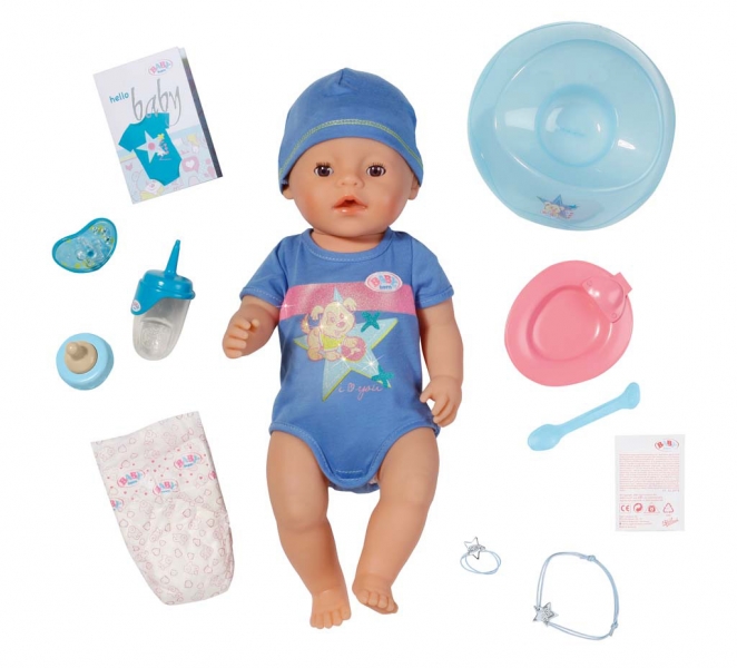 BABY BORN chlapec interaktivní 43cm NOVÁ - BABY BORN chlapec interaktivní 43cm NOVÁ - 1 ks