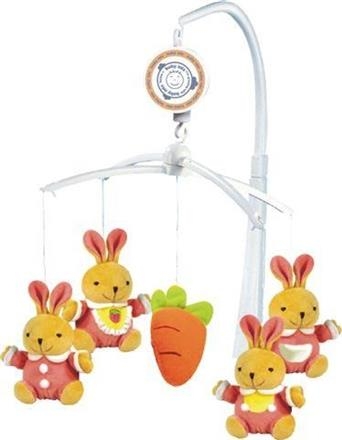Kolotoč nad postýlku BABY MIX - Králíčci