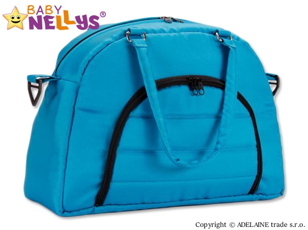 Taška na kočárek Baby Nellys ® ADELA LUX - modrá/tyrkysová