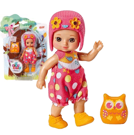 CHOU CHOU panenka mini Sovičky - ELLY - CHOU CHOU panenka mini Sovičky - ELLY - 1ks