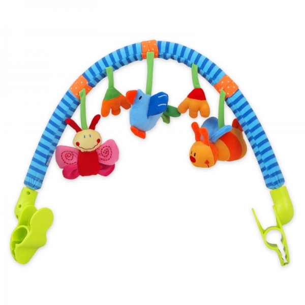 Aktivní plyšová hrazdička BABY MIX - Louka
