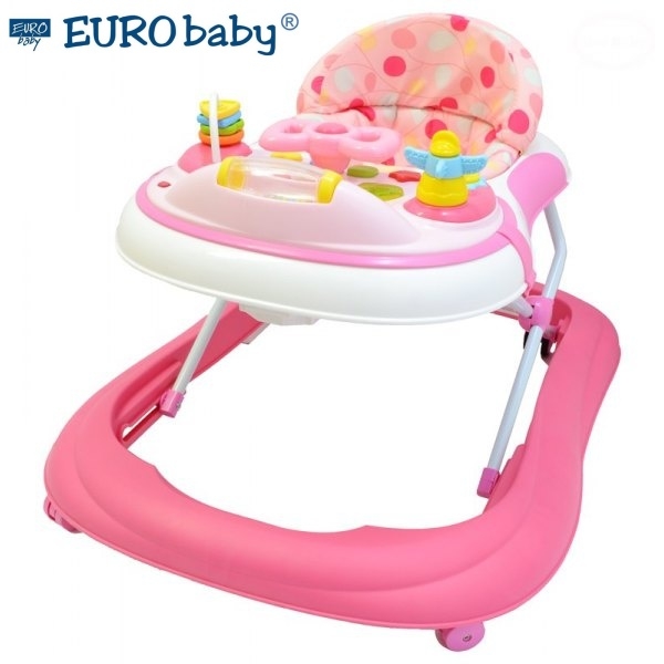 Euro Baby Multifunkční chodítko - růžové