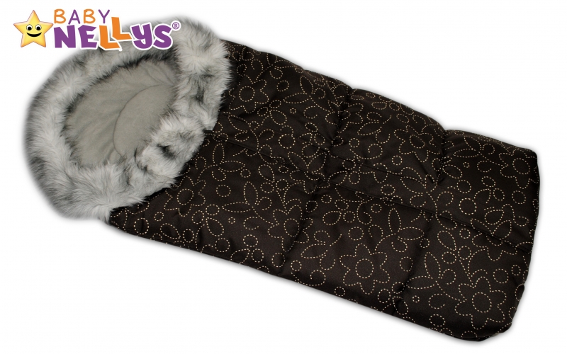 Fusák nejen do autosedačky Baby Nellys ® ESKYMO s kožíškem