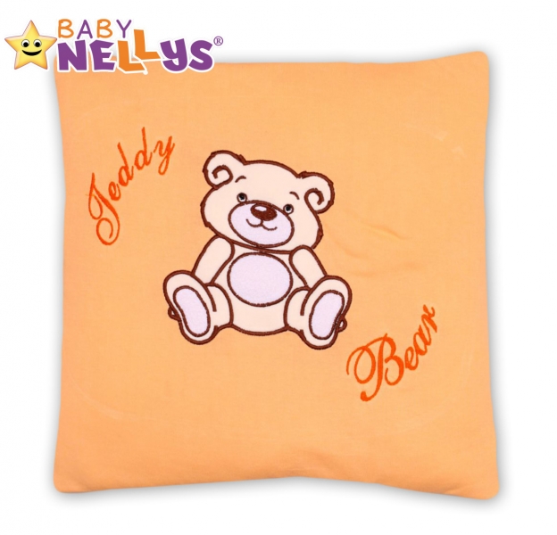Polštářek 40x40 Teddy Bear - broskvový