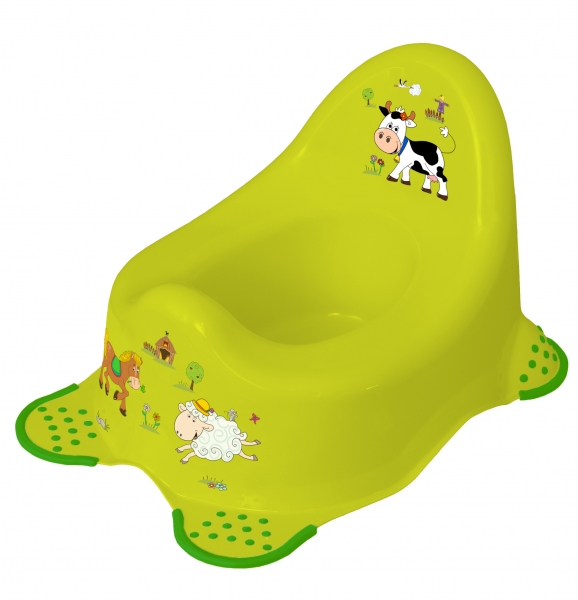 Keeeper Nočník Funny Farm s protiskluzem - zelený