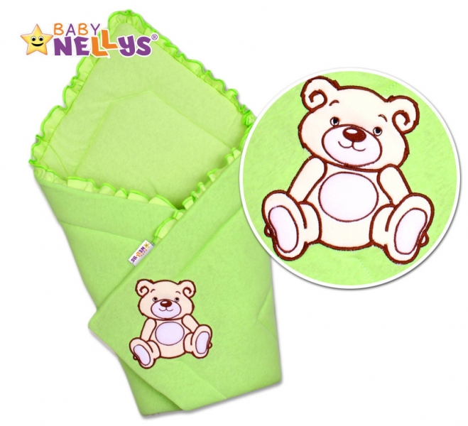 Zavinovačka Teddy Bear - velur - zelená
