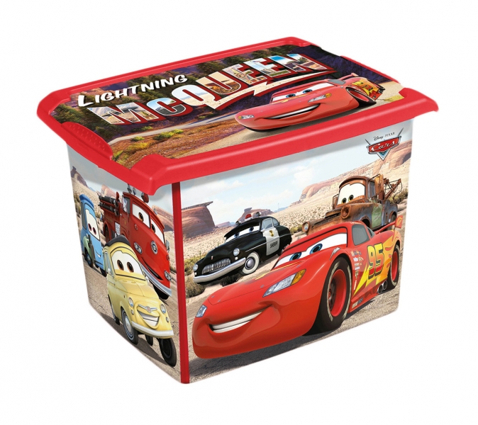 Keeeper Box na hračky, dekorační Cars 20,5 l - černá/červená