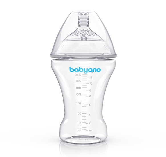 BabyOno Antikoliková láhev Natural - 260 ml