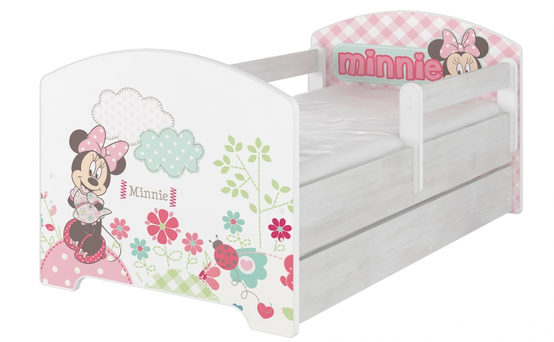 BabyBoo Dětská postel Disney s šuplíkem - Minnie, D19