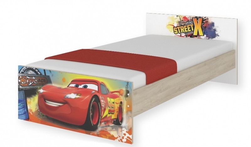 BabyBoo Dětská junior postel Disney 180x90cm - Cars